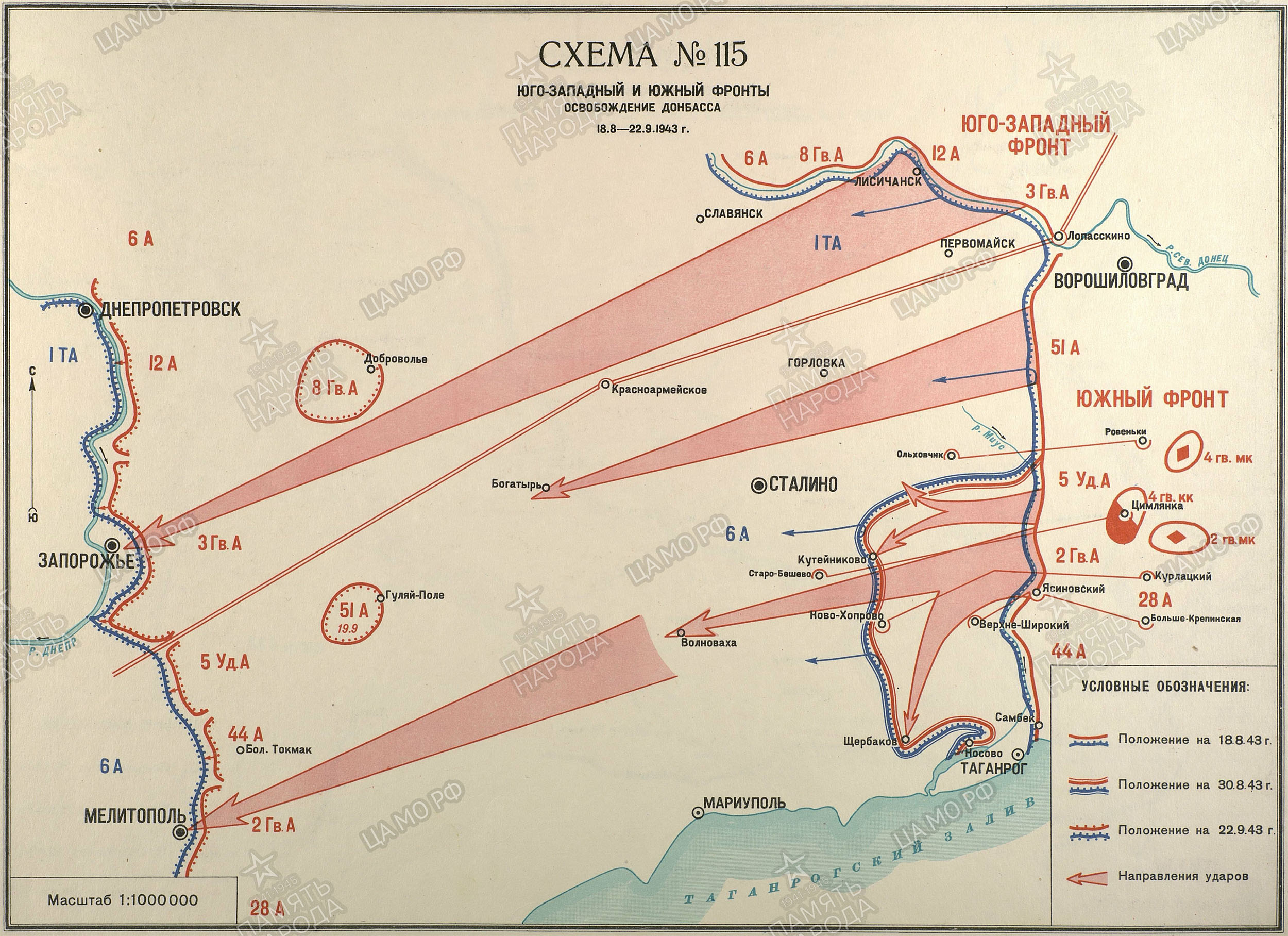 Освобождение Донбасса; период операции 18.08.1943 - 22.09.1943